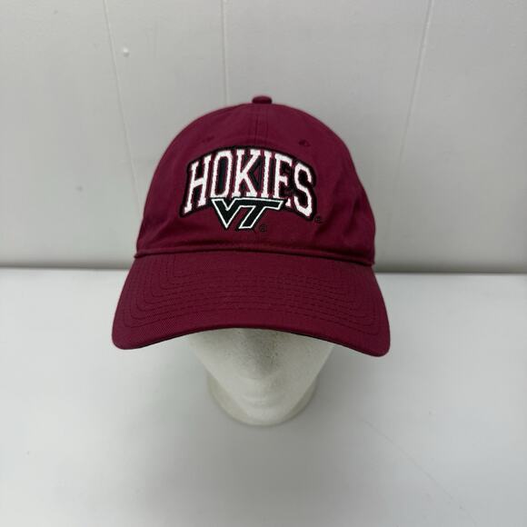 Virginia Tech Hokies Hat Cap Maroon Strapback Adjustable NCAA Embroidered VT - Picture 2 of 10